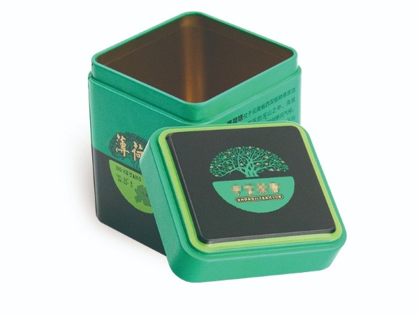 70*70*87mm马口铁方形茶叶食品包装半岛·综合「中国」官方网站 礼品茶叶金属包装铁盒
